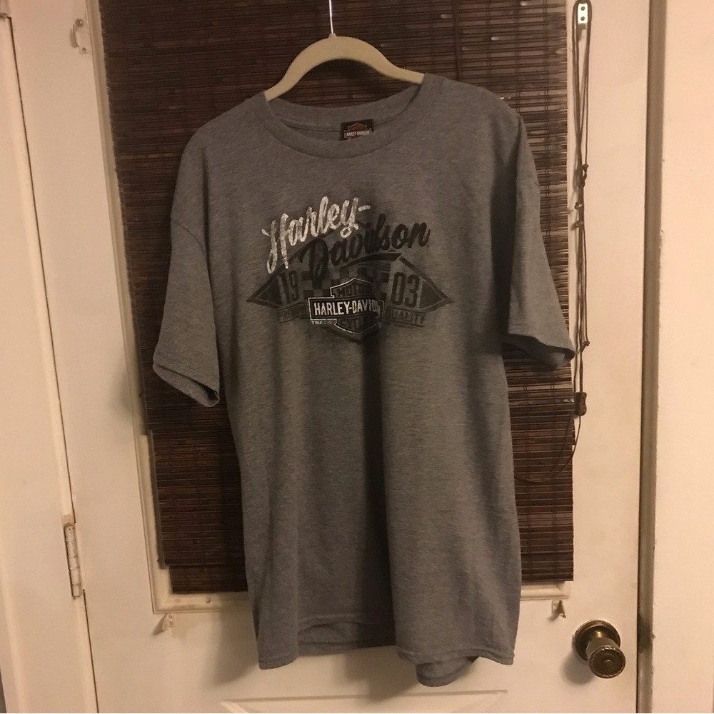 Harley Davidson, Cancun, Mexico, Large Gray T-Shirt